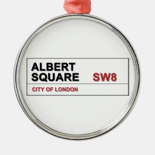 Albert Square London England Metal Ornament