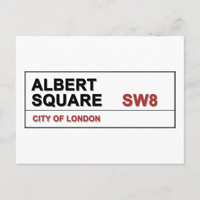 Albert Square London England Postcard (Front)
