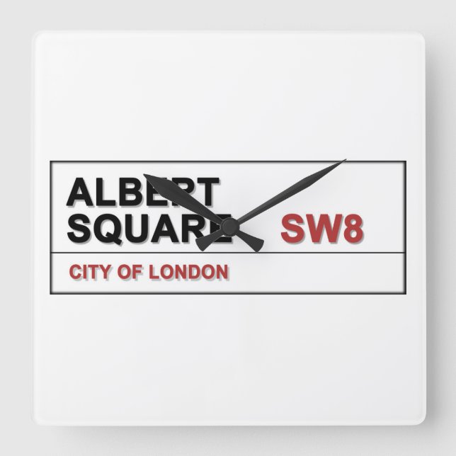 Albert Square London England Wall Clock (Front)