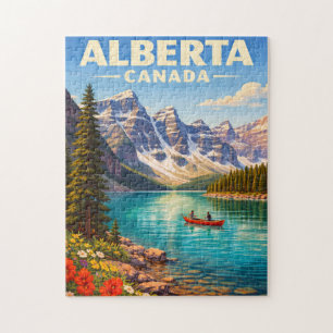 Alberta Canada Canadian Rockies Travel Puzzle