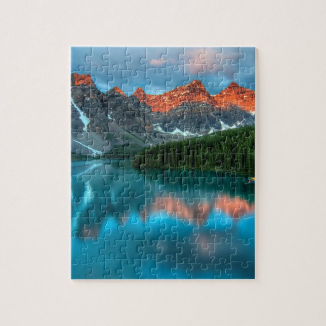Alberta Canada Lake Louise Summer Adventure Jigsaw Puzzle (Vertical)