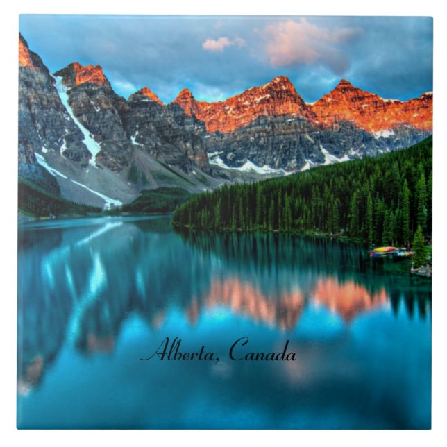Alberta Canada Picturesque Photograph Ceramic Tile (Front)