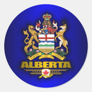 Alberta COA Classic Round Sticker