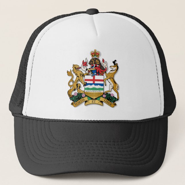 Alberta coat of arms trucker hat (Front)