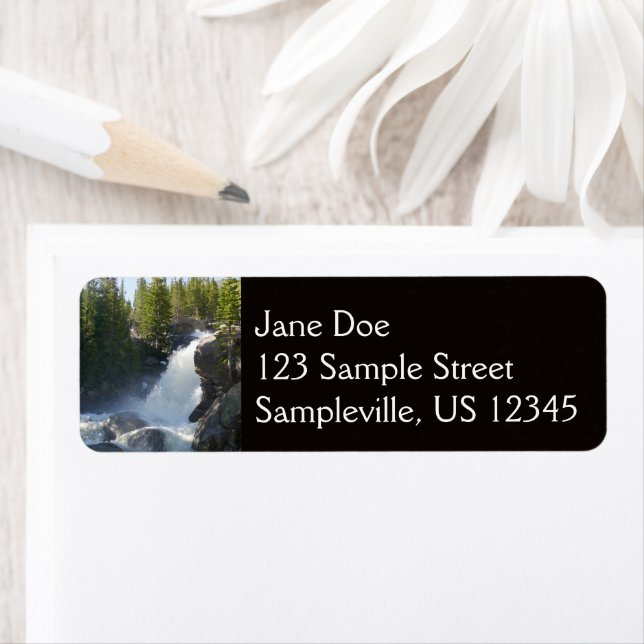 Alberta Falls II Return Address Label (Insitu)