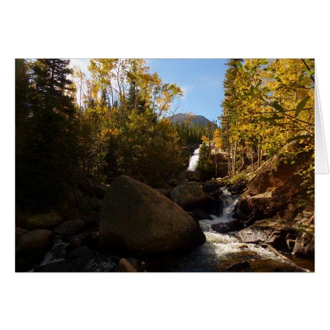 Alberta Falls in Autumn at Rocky Mountains (Front Horizontal)