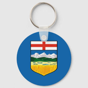 Alberta flag key ring