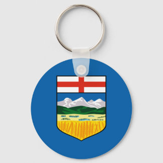 Alberta flag key ring