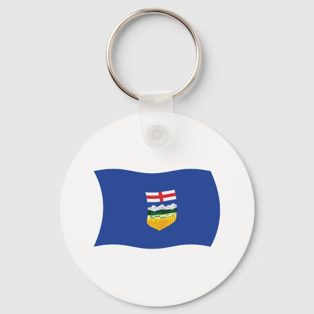 Alberta Flag Keychain (Front)