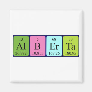 Alberta periodic table name magnet