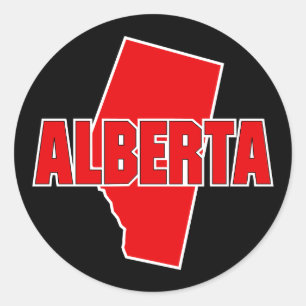 Alberta Province Classic Round Sticker