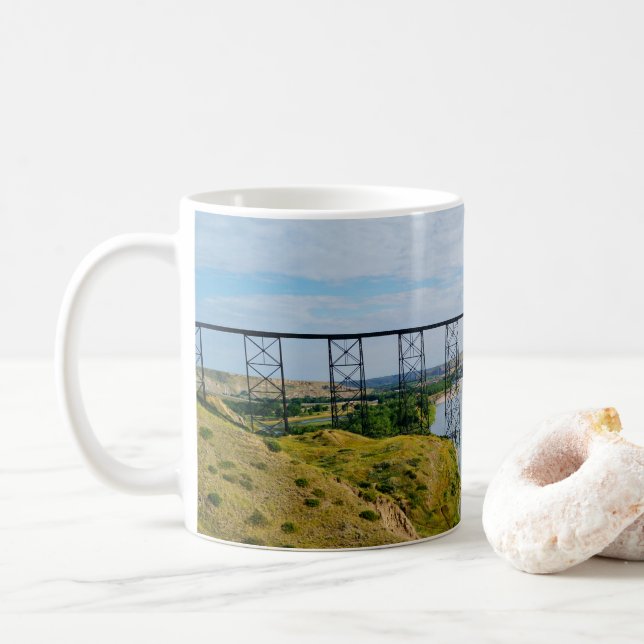 Alberta Railway Icon Coffee Mug (With Donut)