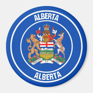 Alberta Round Emblem Magnet