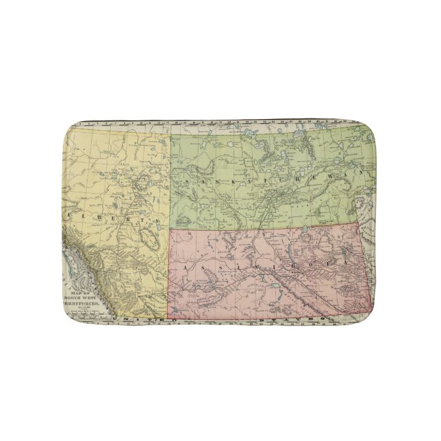 Alberta, Saskatchewan Bath Mat (Front)