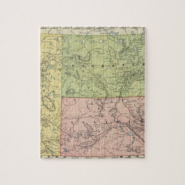 Alberta, Saskatchewan Jigsaw Puzzle (Vertical)