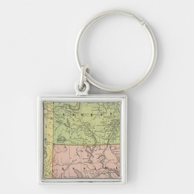 Alberta, Saskatchewan Key Ring (Front)