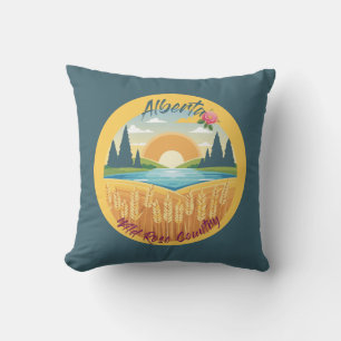 Alberta: Wild Rose Country Cushion