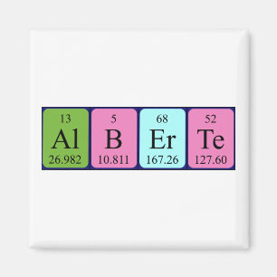 Alberte periodic table name magnet