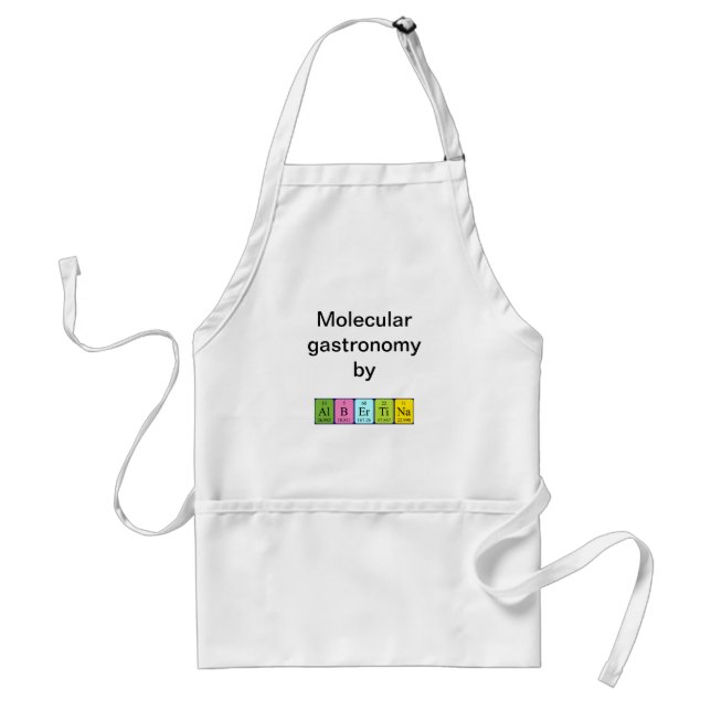 Albertina periodic table name apron (Front)