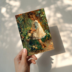 Albertine in the Garden   Albert Roelofs Card