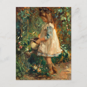 Albertine in the Garden Albert Roelofs Postcard