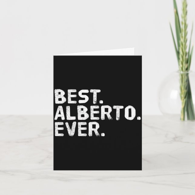 Alberto shirt funny men father's gift idea card (Front)