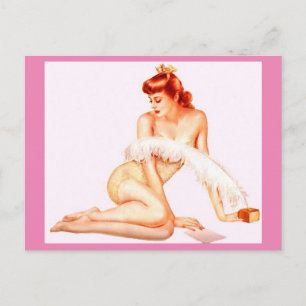Alberto Vargas Vintage Pin up Postcard