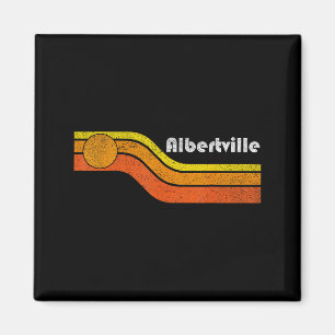 Albertville - Vintage Men Women 70s 80s Graphic Co Magnet