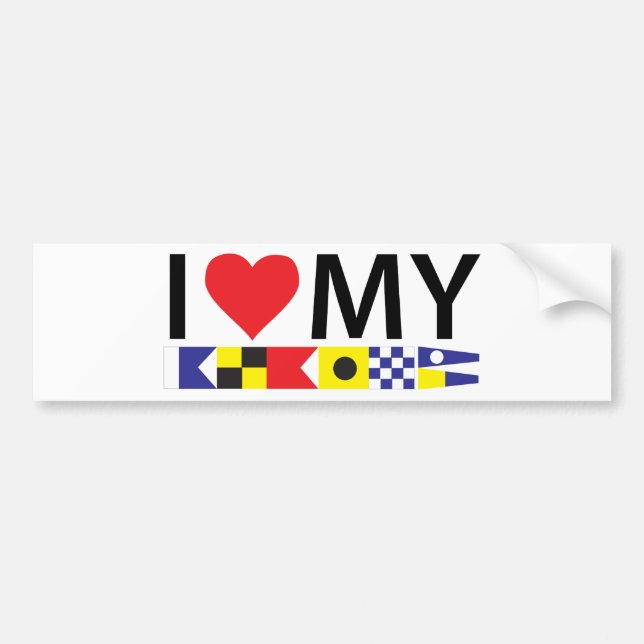 Albin 25 I love car or boat bumpersticker Bumper Sticker (Front)