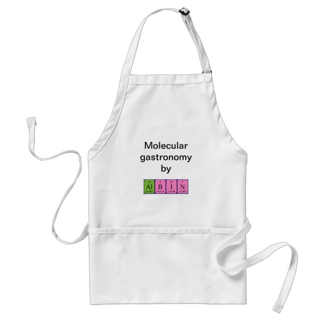 Albin periodic table name apron (Front)