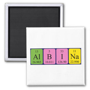 Albina periodic table name magnet
