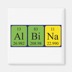 Albina periodic table name magnet