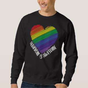 Albinism Is Awesome Raise Awareness Positivity Alb Sweatshirt