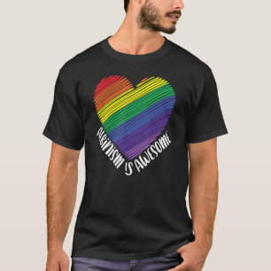 Albinism Is Awesome Raise Awareness Positivity Alb T-Shirt