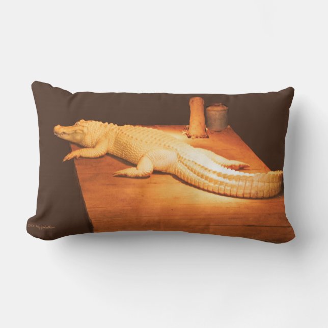 Albino Alligator Pillow (Front)