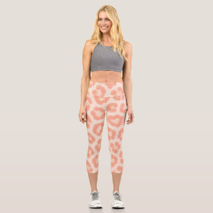 Albino Cheetah Print Leggings Blush & Cream Anim
