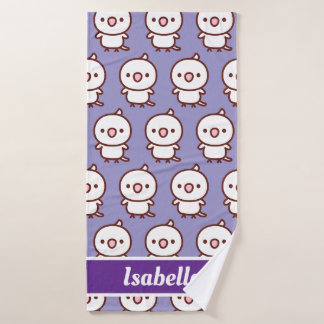 albino cockatiel bath towel
