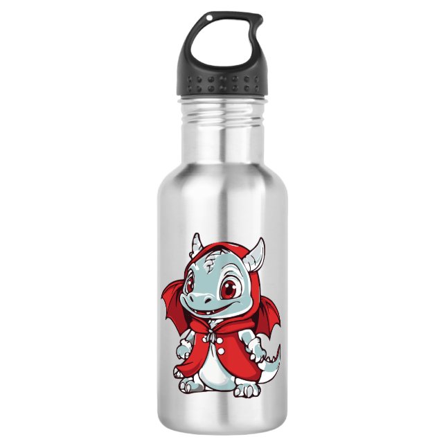 Albino Dragon in Red 710 Ml Water Bottle (Front)