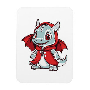 Albino Dragon in Red Magnet