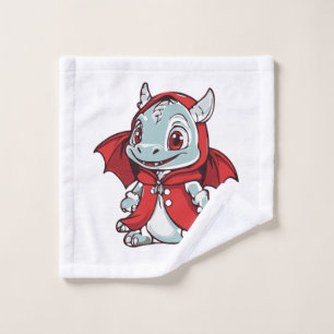 Albino Dragon in Red Wash Cloth