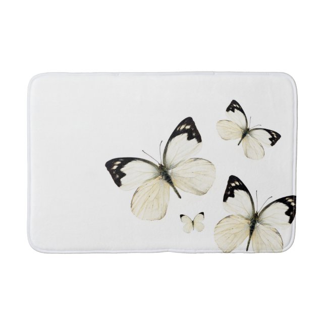 Albino Flutterby BATH Mat (Front)