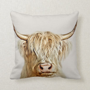 Albino Highland Cow Cushion