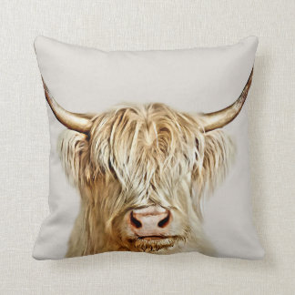 Albino Highland Cow Cushion