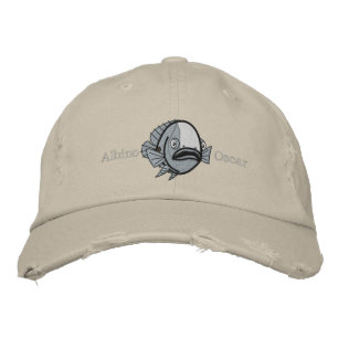 Albino Oscar Fish - Customised Embroidered Hat