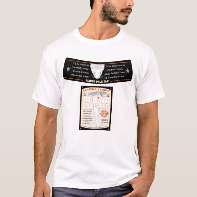 Albino Pale Ale label  T-Shirt (Front)
