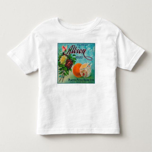 Albion Brand Citrus Crate Label Toddler T-Shirt (Front)
