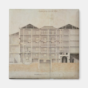 Albion Mill, section from east to west Magnet