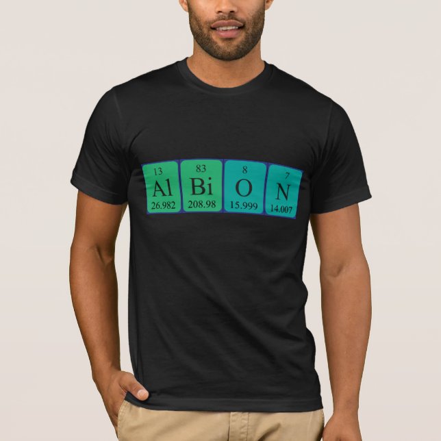 Albion periodic table name shirt (Front)