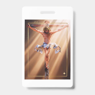 Albrecht Dürer 1505 Christ on the Cross badge ID Badge