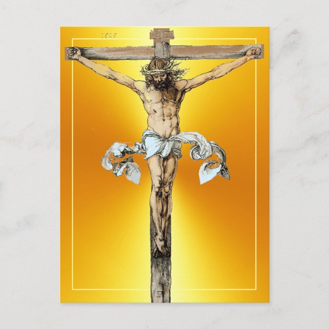 Albrecht Dürer 1505 Christ on the Cross Postcard (Front)